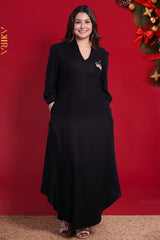 Midnight Swirls Crown Dress | Kaftan, Bohemian Dress, Floral Dress, Boho Maxi Dress