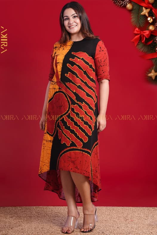 Delight Colourful Batik Dress | Kaftan, Bohemian Dress, Floral Dress, Boho Maxi Dress