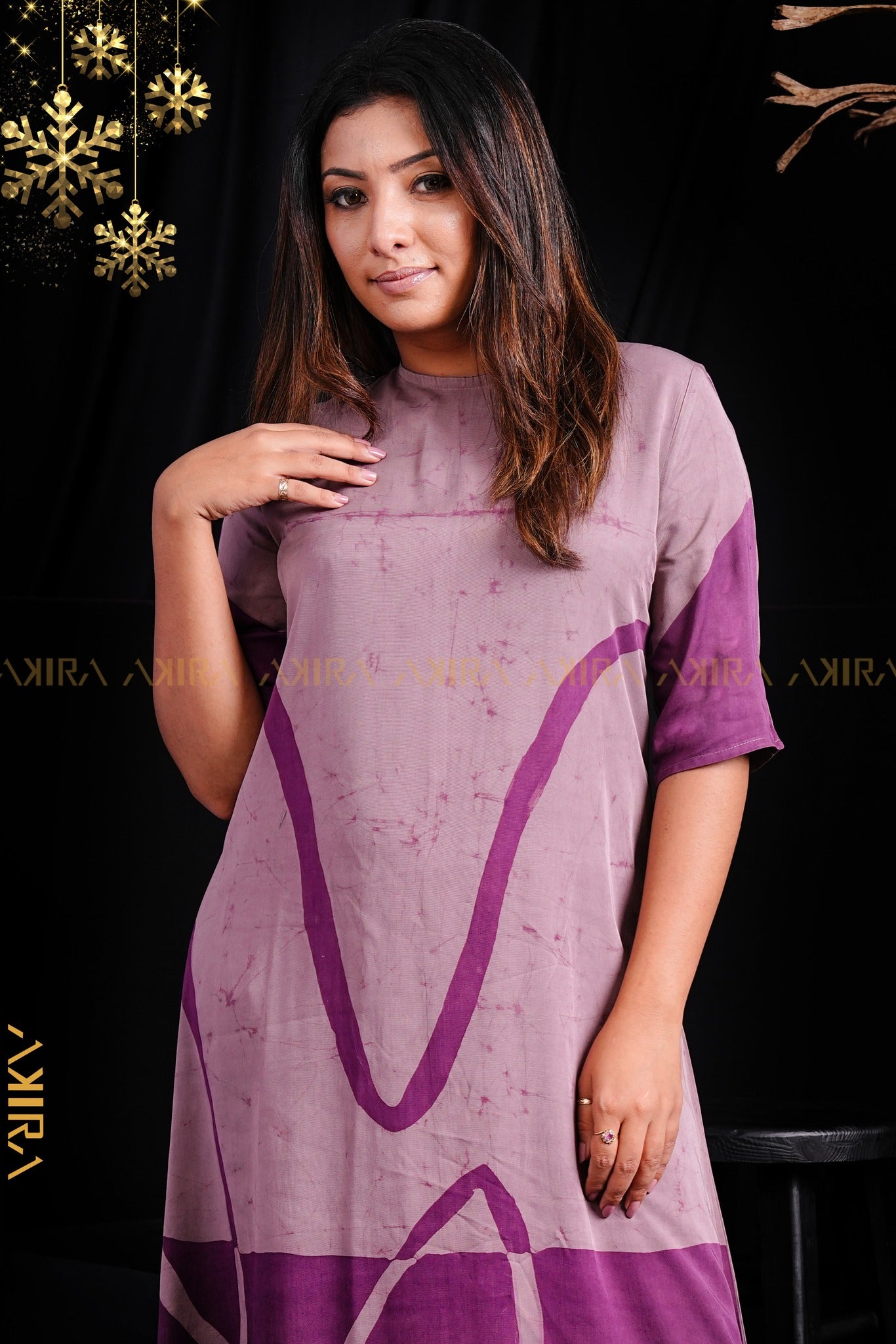 Valentina Purple Batik Dress | Kaftan, Bohemian Dress, Floral Dress, Boho Maxi Dress