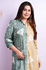 Avana Two Tone Dress | Kaftan, Bohemian Dress, Floral Dress, Boho Maxi Dress