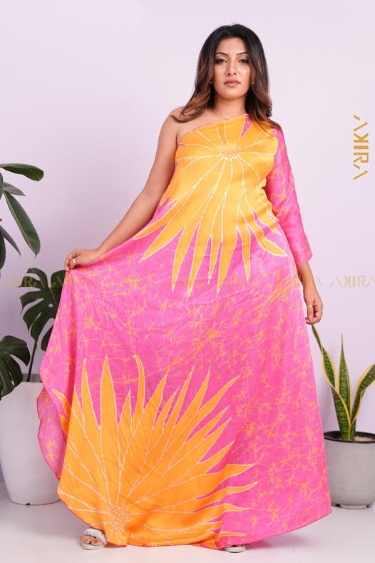 Evangeline Angel Silk Party Dress | Kaftan, Bohemian Dress, Floral Dress, Boho Maxi Dress