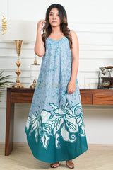 Desert Flowery Batik Dress | Kaftan, Bohemian Dress, Floral Dress, Boho Maxi Dress