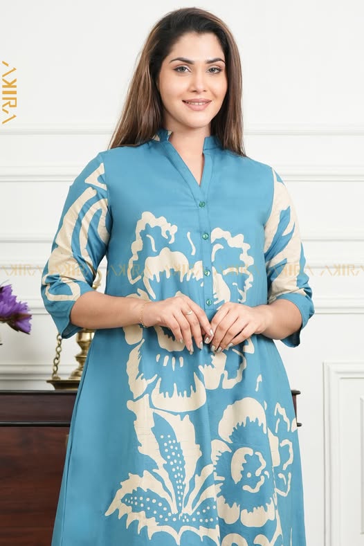 Blush Bloom Batik Designer Dress | Kaftan, Bohemian Dress, Floral Dress, Boho Maxi Dress