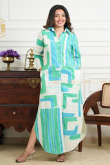 Cloudlight Batik Designer Dress | Kaftan, Bohemian Dress, Floral Dress, Boho Maxi Dress