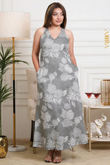 Evening Blossom Dress | Kaftan, Bohemian Dress, Floral Dress, Boho Maxi Dress