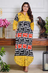 Pearl Daze Batik Designer Dress | Kaftan, Bohemian Dress, Floral Dress, Boho Maxi Dress