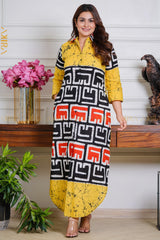 Pearl Daze Batik Designer Dress | Kaftan, Bohemian Dress, Floral Dress, Boho Maxi Dress