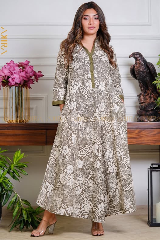 Dahila Mist Exclusive Dress | Kaftan, Bohemian Dress, Floral Dress, Boho Maxi Dress