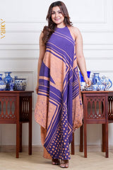 Azlean Batik Designer Flared Dress | Kaftan, Bohemian Dress, Floral Dress, Boho Maxi Dress
