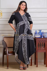 Modern Muse Batik Designer Dress | Kaftan, Bohemian Dress, Floral Dress, Boho Maxi Dress