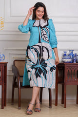 Lavish Line Batik Designer Dress | Kaftan, Bohemian Dress, Floral Dress, Boho Maxi Dress