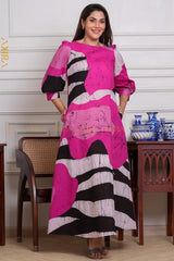 Moonlit opel batik dress | Kaftan, Bohemian Dress, Floral Dress, Boho Maxi Dress