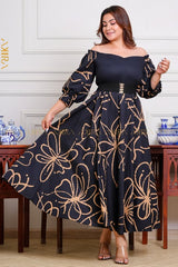 Star Dust Designer Batik Dress | Kaftan, Bohemian Dress, Floral Dress, Boho Maxi Dress