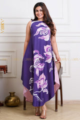 Indigo designer batik dress | Kaftan, Bohemian Dress, Floral Dress, Boho Maxi Dress