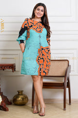 Hazel Eiden Batik Designer Dress | Kaftan, Bohemian Dress, Floral Dress, Boho Maxi Dress