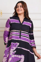 The Purple Queen Batik Dress | Kaftan, Bohemian Dress, Floral Dress, Boho Maxi Dress