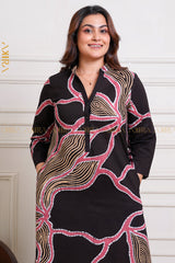 Liora Luxe Batik Designer Dress | Kaftan, Bohemian Dress, Floral Dress, Boho Maxi Dress