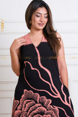 Midnight Floral Batik Dress | Kaftan, Bohemian Dress, Floral Dress, Boho Maxi Dress