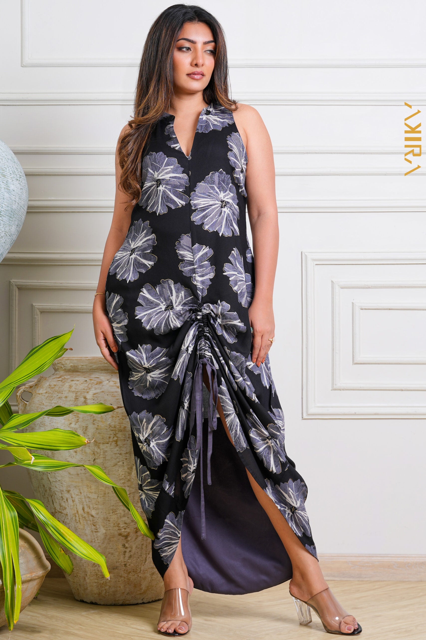 Azure Blossom Dress | Kaftan, Bohemian Dress, Floral Dress, Boho Maxi Dress