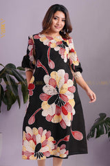 Passionflower Designer Batik Dress