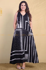 Obsidian Shade Batik Dress