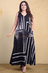 Obsidian Shade Batik Dress | Kaftan, Bohemian Dress, Floral Dress, Boho Maxi Dress