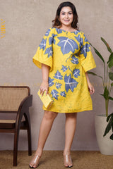 Dewdrop Delight Batik Dress