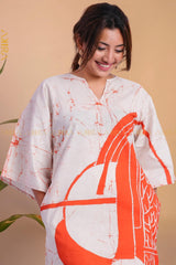 Lobelia Orange Batik Dress