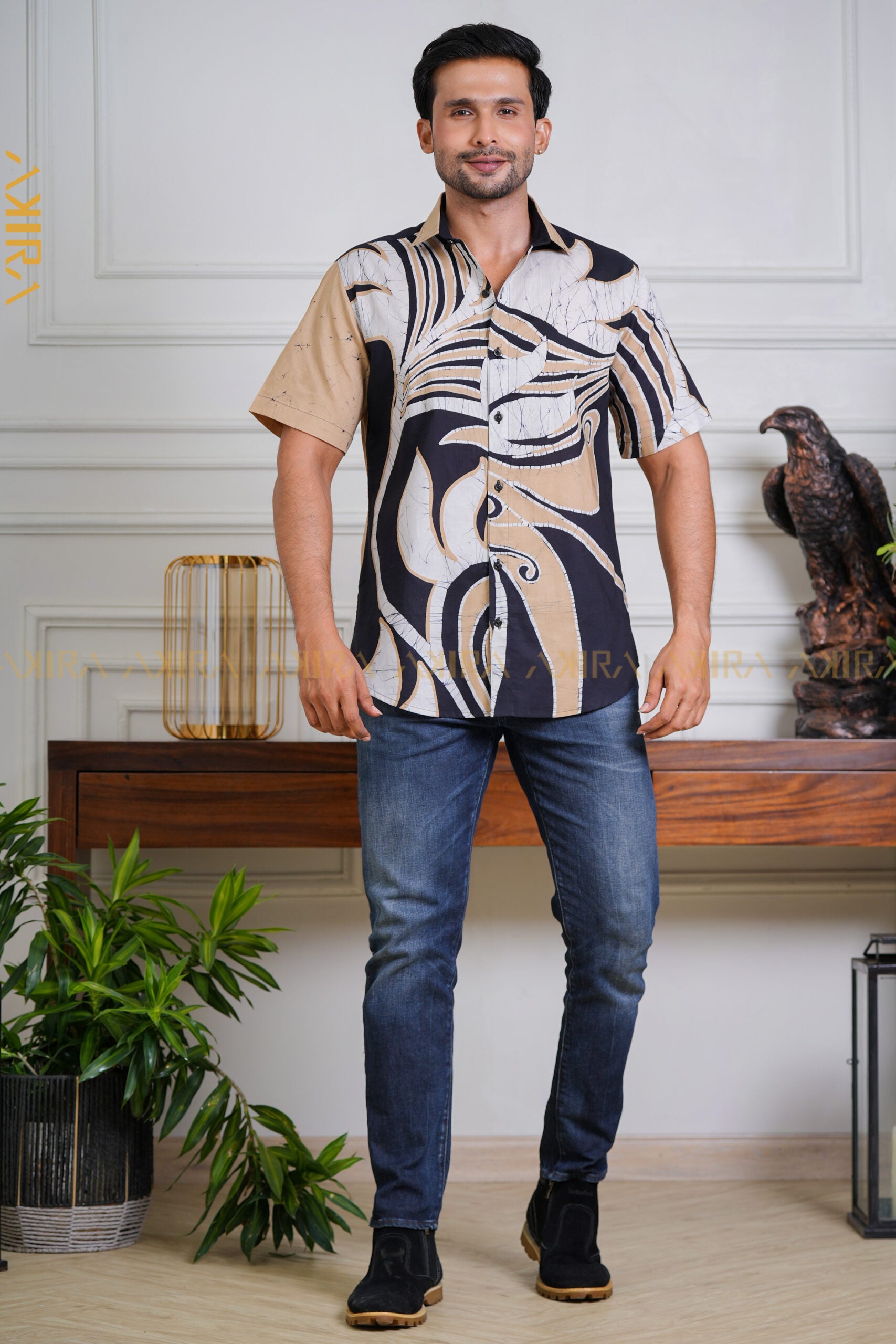 Monarch Men Shirt | Kaftan, Bohemian Dress, Floral Dress, Boho Maxi Dress