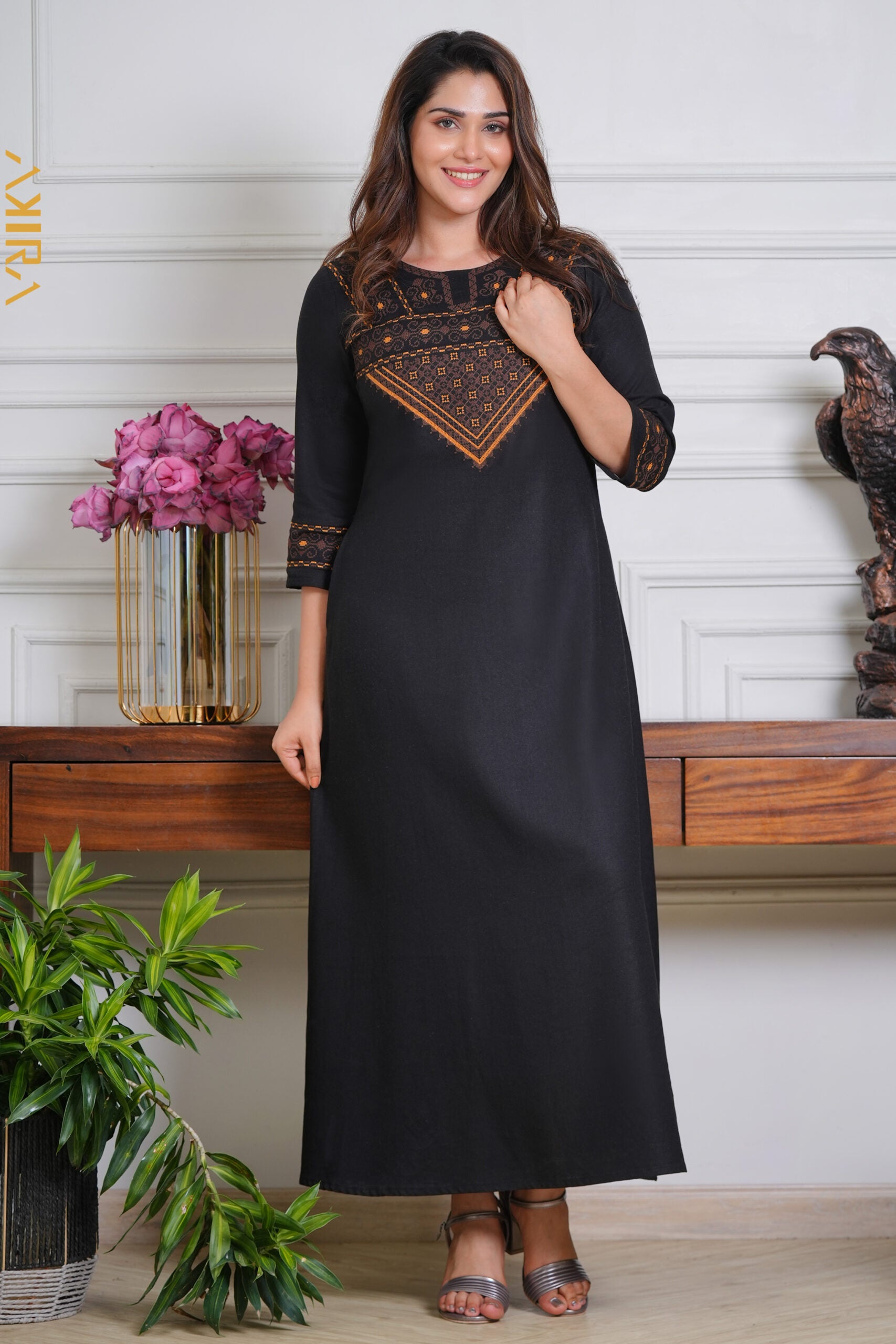 Luxe Stylish Dress | Kaftan, Bohemian Dress, Floral Dress, Boho Maxi Dress