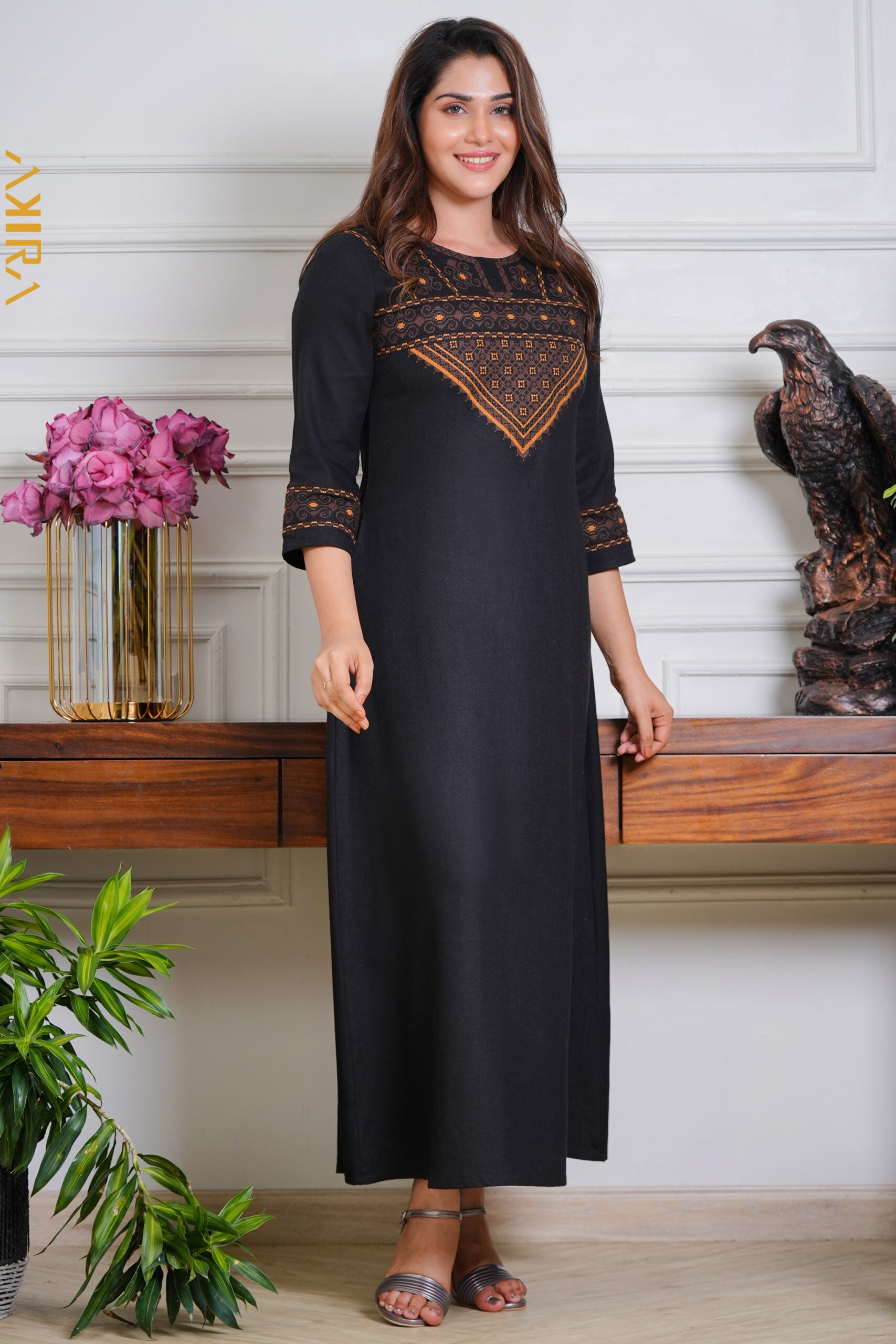 Luxe Stylish Dress | Kaftan, Bohemian Dress, Floral Dress, Boho Maxi Dress