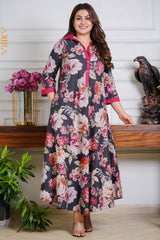 Flora Designer Dress | Kaftan, Bohemian Dress, Floral Dress, Boho Maxi Dress