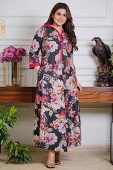 Flora Designer Dress | Kaftan, Bohemian Dress, Floral Dress, Boho Maxi Dress