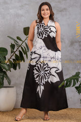 Midnight Mystique Dress | Kaftan, Bohemian Dress, Floral Dress, Boho Maxi Dress