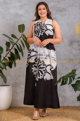 Midnight Mystique Dress | Kaftan, Bohemian Dress, Floral Dress, Boho Maxi Dress