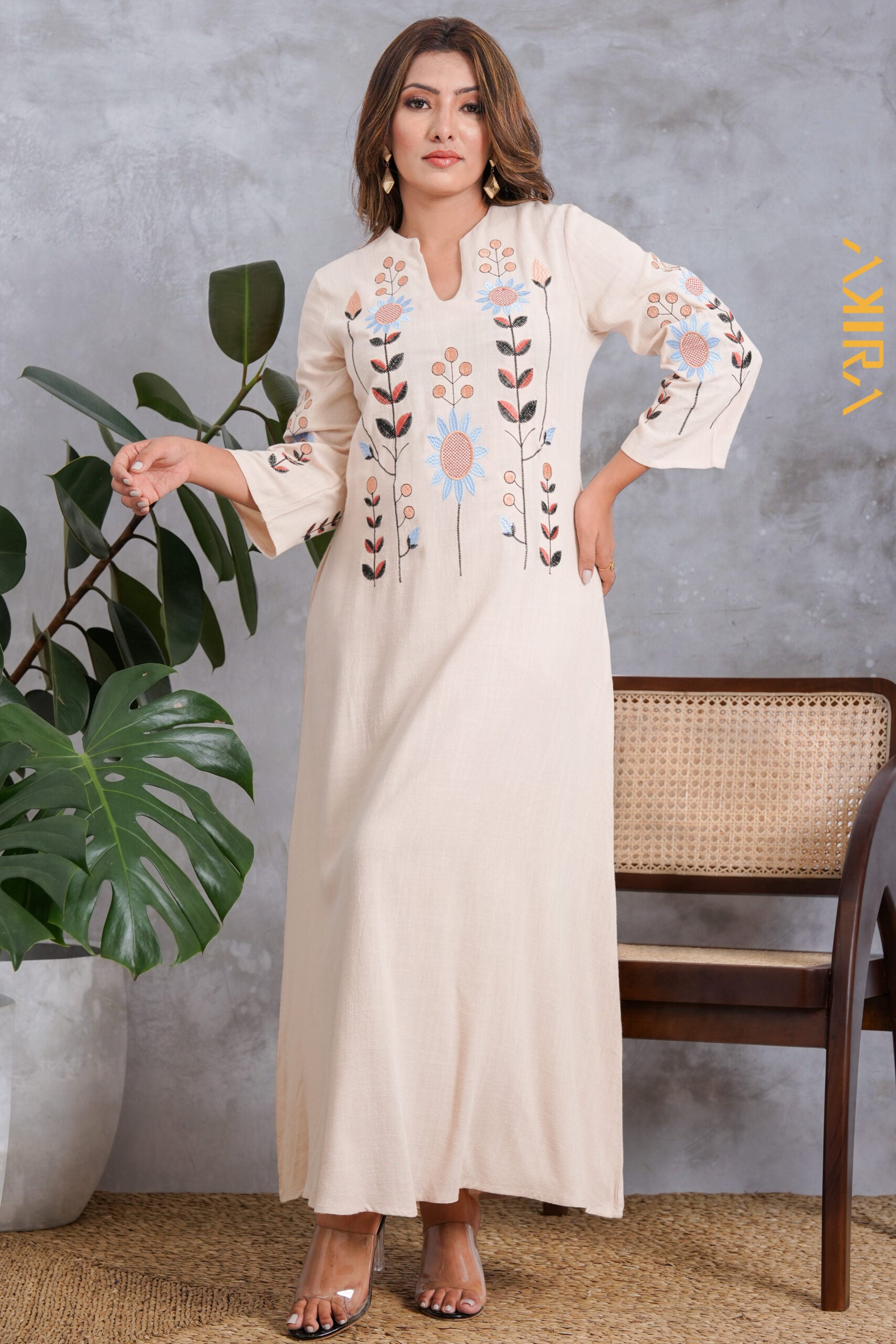 Daydream casual Dress | Kaftan, Bohemian Dress, Floral Dress, Boho Maxi Dress