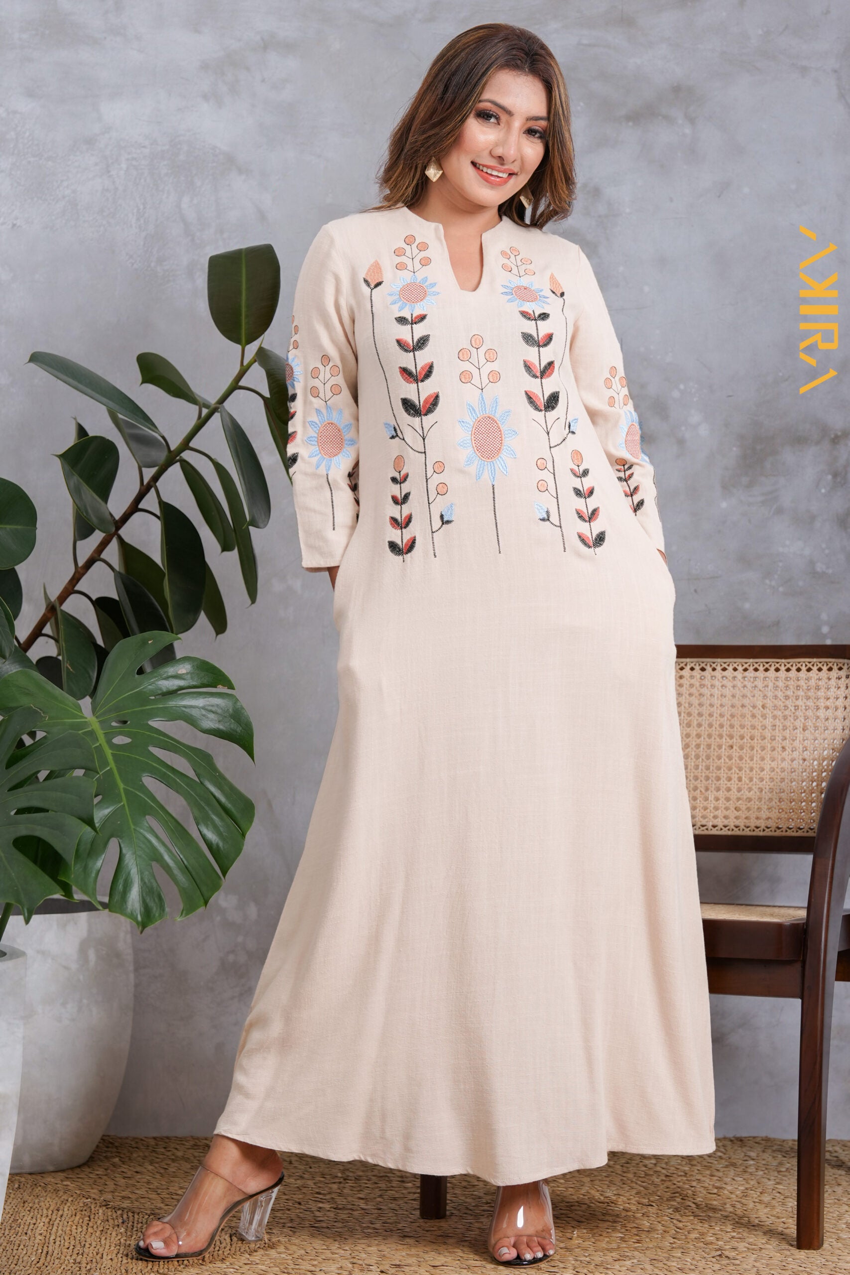 Daydream casual Dress | Kaftan, Bohemian Dress, Floral Dress, Boho Maxi Dress