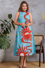 Rustic Romance Batik Dress | Kaftan, Bohemian Dress, Floral Dress, Boho Maxi Dress