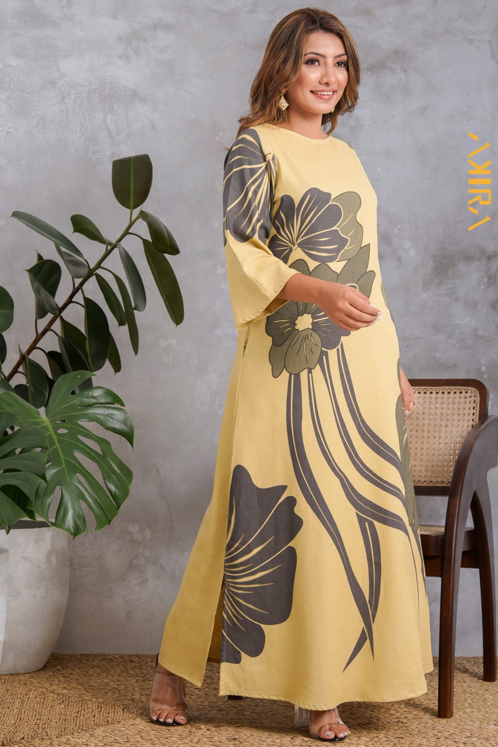 Desert Vibe Dress | Kaftan, Bohemian Dress, Floral Dress, Boho Maxi Dress