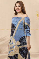 Blooming Vines Batik Silk Dress | Kaftan, Bohemian Dress, Floral Dress, Boho Maxi Dress