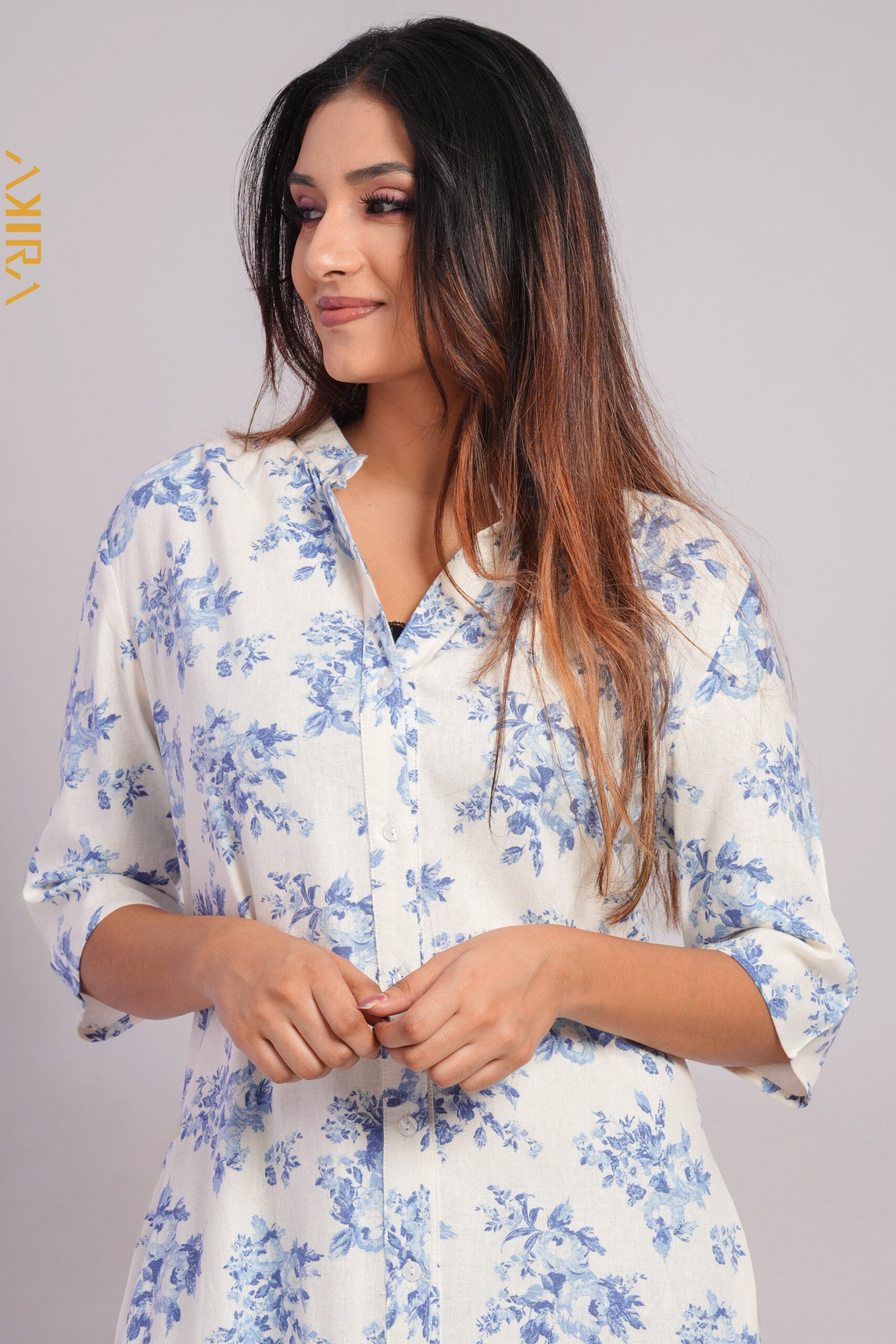 Blue-Eyed may Dress | Kaftan, Bohemian Dress, Floral Dress, Boho Maxi Dress