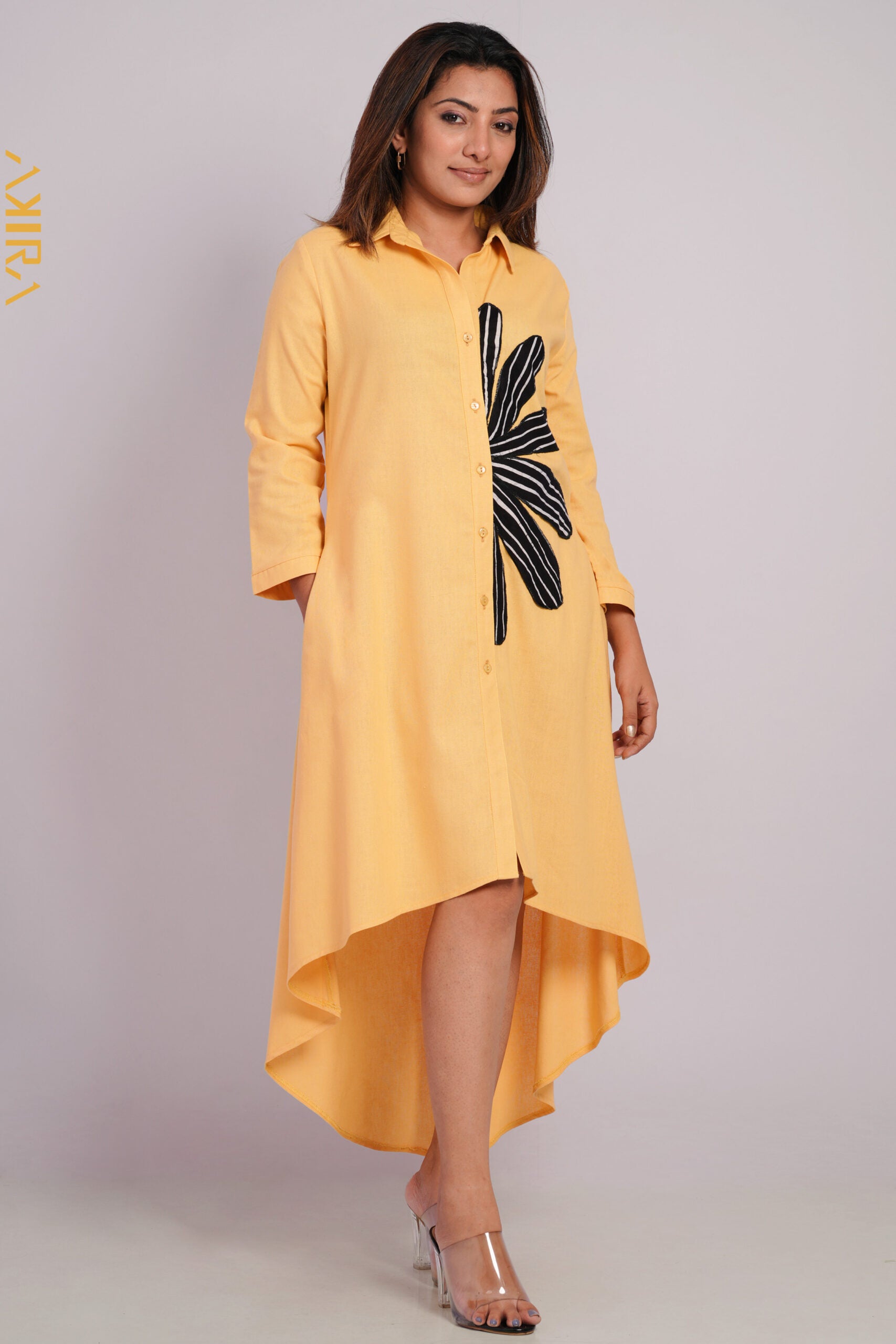 Serena half flowery Dress | Kaftan, Bohemian Dress, Floral Dress, Boho Maxi Dress