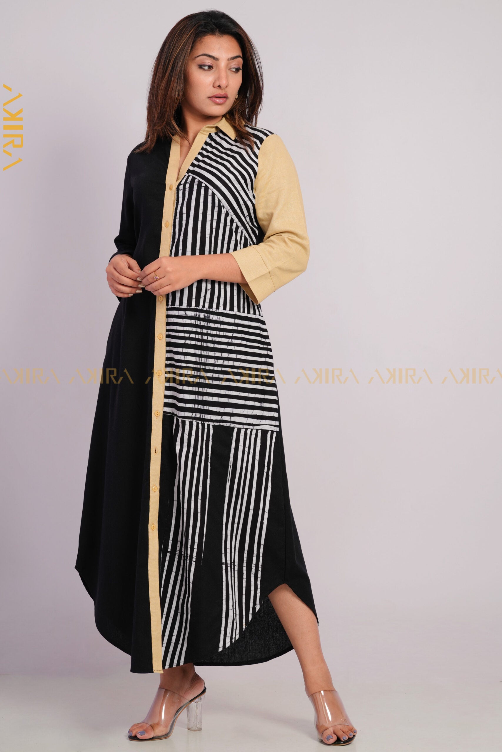 Luna Batik Linen Dress | Kaftan, Bohemian Dress, Floral Dress, Boho Maxi Dress