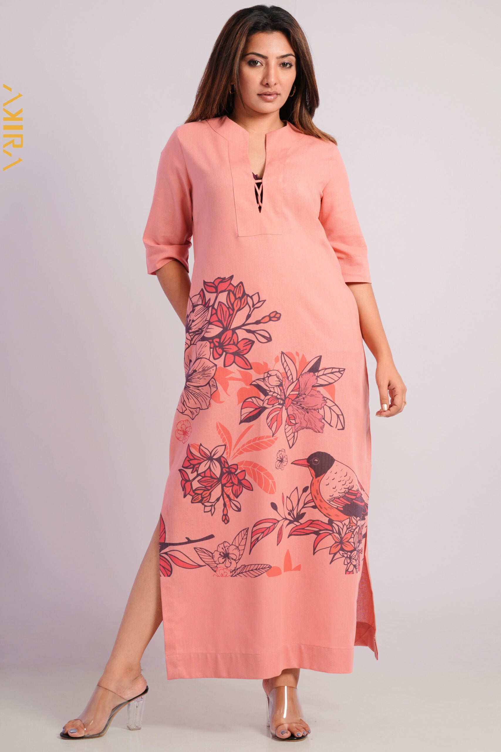 Modern Flowery Dress | Kaftan, Bohemian Dress, Floral Dress, Boho Maxi Dress