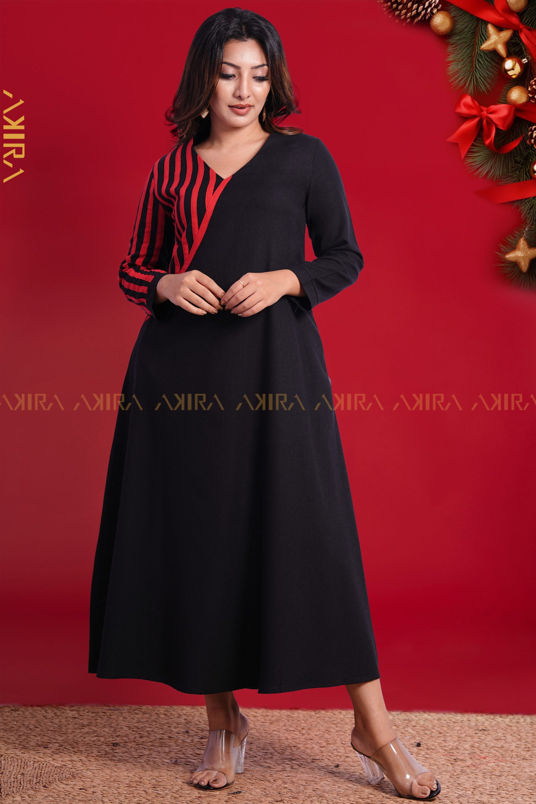 Red Maple Dress | Kaftan, Bohemian Dress, Floral Dress, Boho Maxi Dress