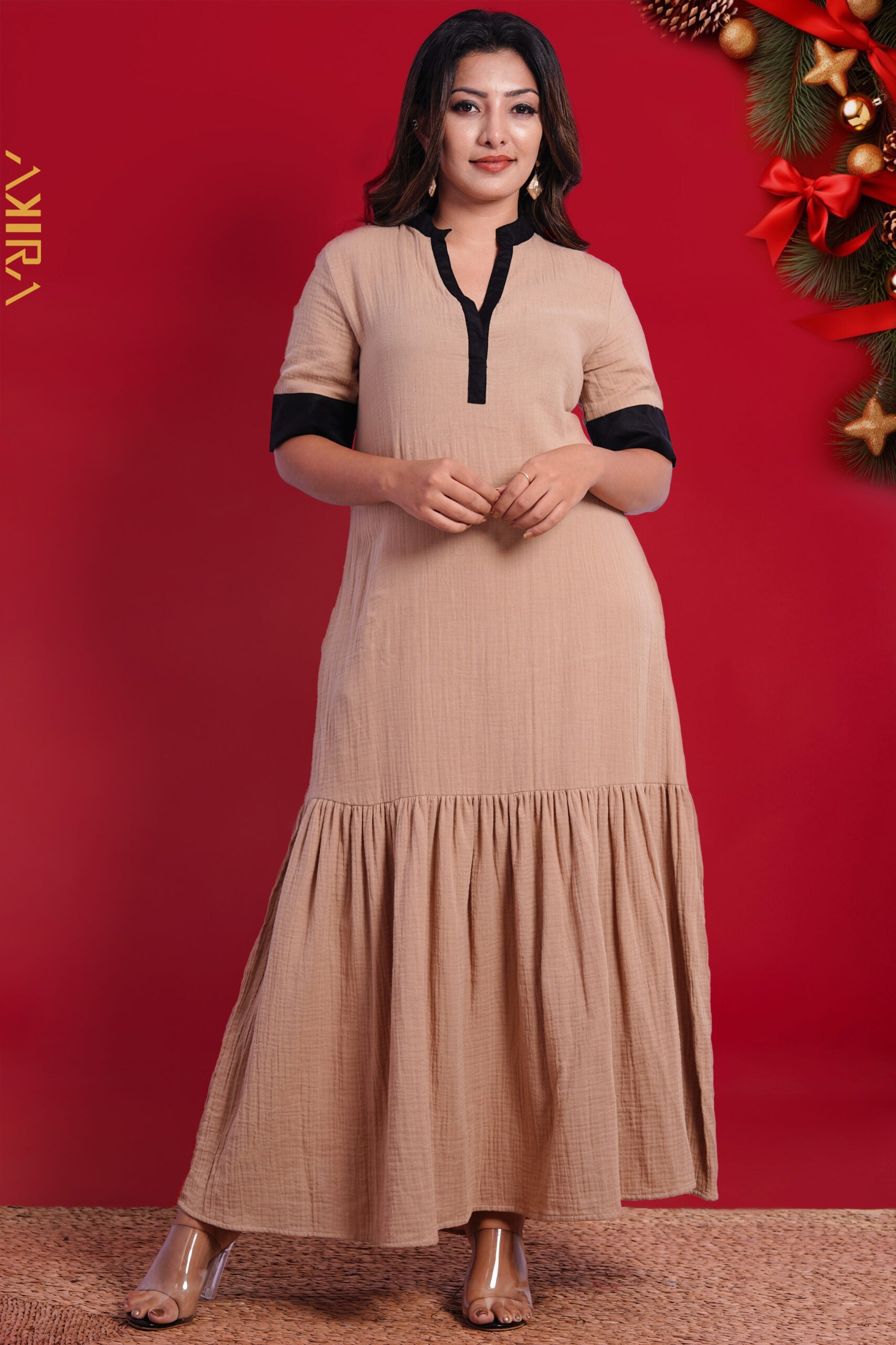 Linear Elegance Dress | Kaftan, Bohemian Dress, Floral Dress, Boho Maxi Dress