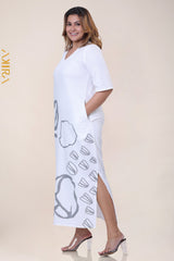 Velvet Fair Dress | Kaftan, Bohemian Dress, Floral Dress, Boho Maxi Dress