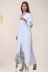 Lavinia Linen Dress | Kaftan, Bohemian Dress, Floral Dress, Boho Maxi Dress
