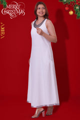 Lenora white Dress | Kaftan, Bohemian Dress, Floral Dress, Boho Maxi Dress