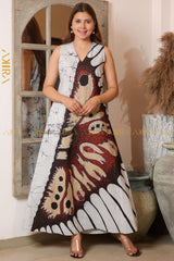 Butterfly Designer Dress | Kaftan, Bohemian Dress, Floral Dress, Boho Maxi Dress